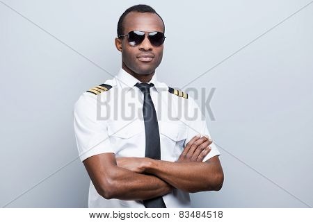 Confident And Experienced Pilot.