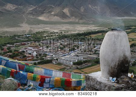 View Of The Buddhist Monastery Samye