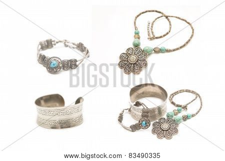 Collection Of Silver Jewelry