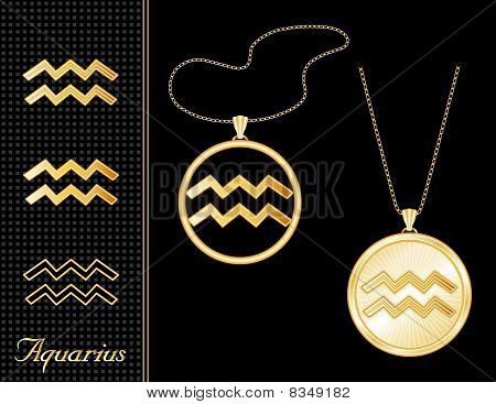 Aquarius Medallion & vedhæng