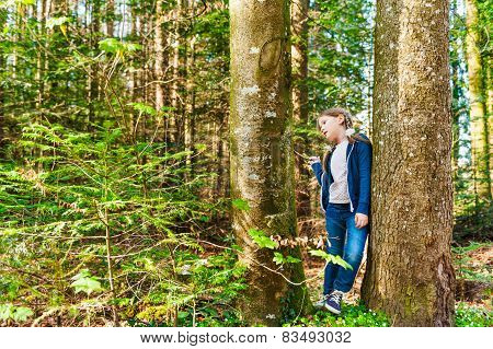 Little girl outdoors