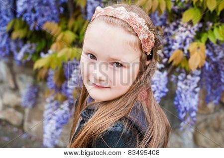 Little girl outdoors