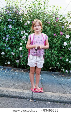 Little girl outdoors