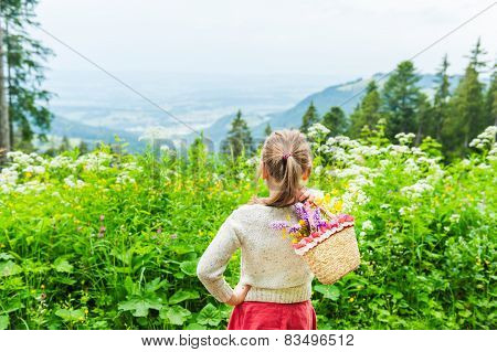 Little girl outdoors
