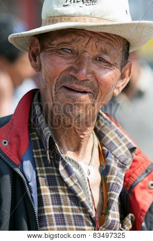 Tibetan pilgrim, Nepal