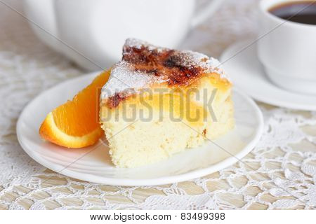 Air cake with oranges
