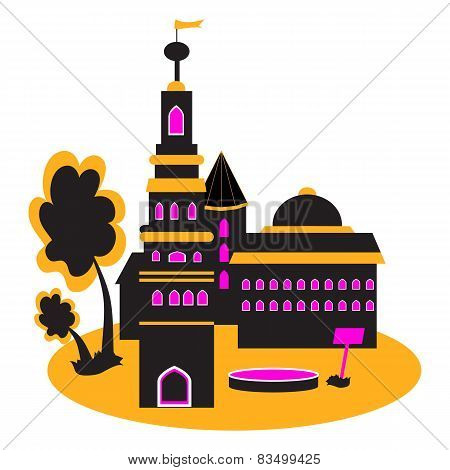 The Silhouette Of The Castle