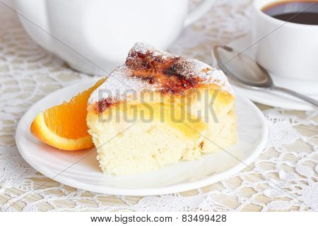 Air cake with oranges