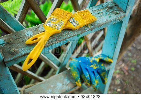 brush and paint