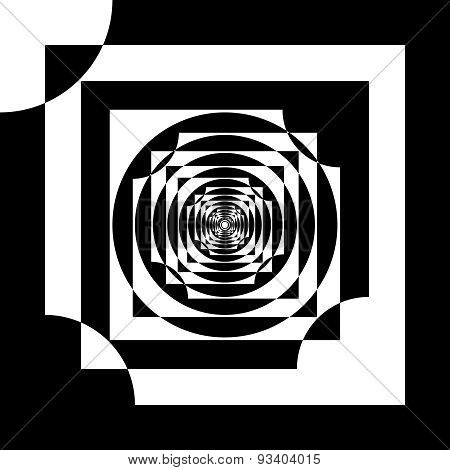 Abstract Descending Hypnotic Frame