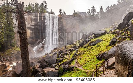 Mist Trail In Yosemite National Park