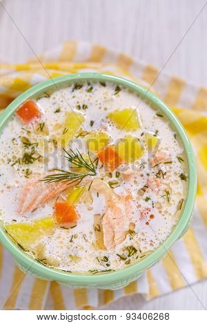 Salmon soup