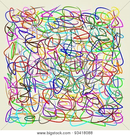 Abstract lines, art vector illustration