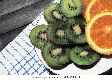 kiwi and orange
