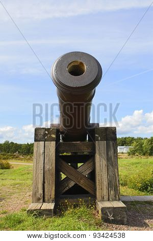 Cannon In Aland Islands.
