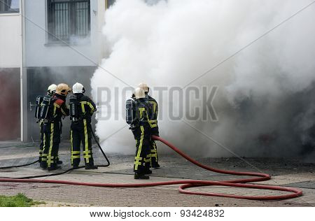 Firefighters At Work
