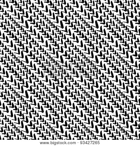 Seamless Vector Pattern, Hand Drawn Brush Textured Image Watercolor Weave Strips