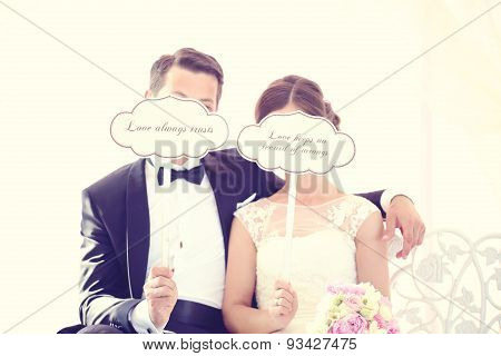 Bride And Groom With Love Qoutes
