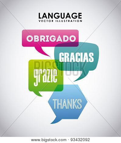 language poster design