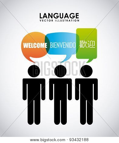 language poster design