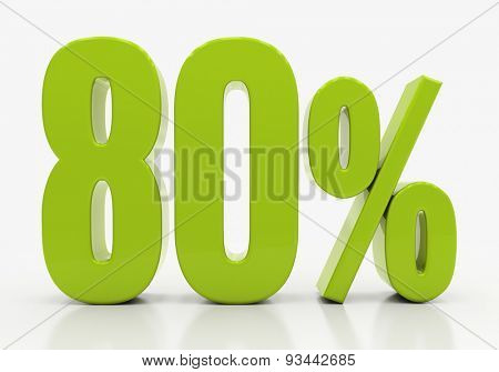 Percent off. Discount. 3D illustration