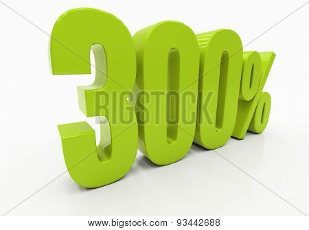 Percent off. Discount. 3D illustration