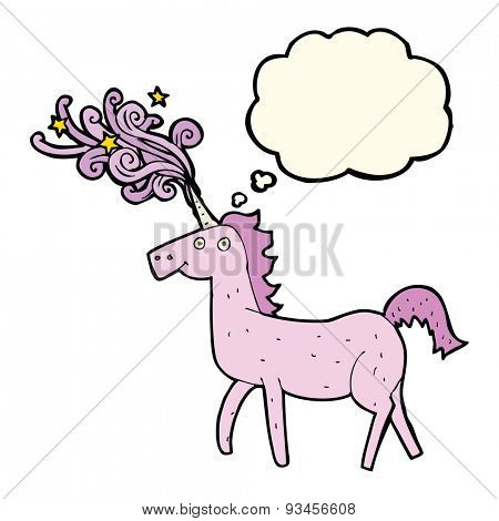 cartoon magic unicorn