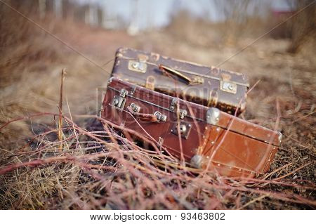 Two Vintage Suitcases