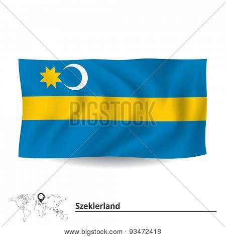 Flag of Szeklerland - vector illustration