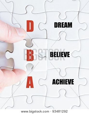 Last Puzzle Piece With Business Acronym Dba