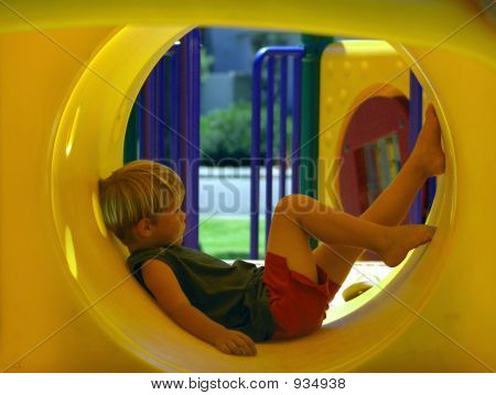 Boy In Tunnel