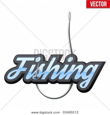 Fishingl label and badge