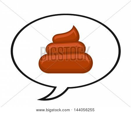 Shitty quote isolated white. Design poster with speech bubble. Vector illustration