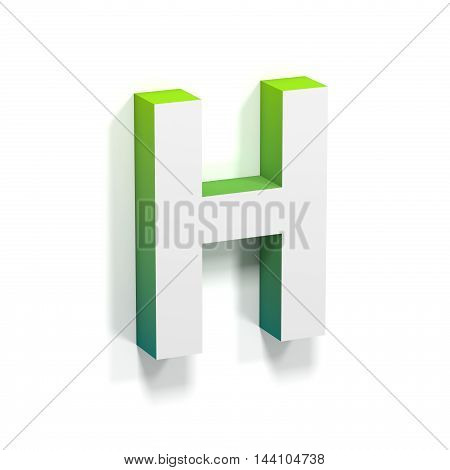 Green Gradient And Soft Shadow Letter H