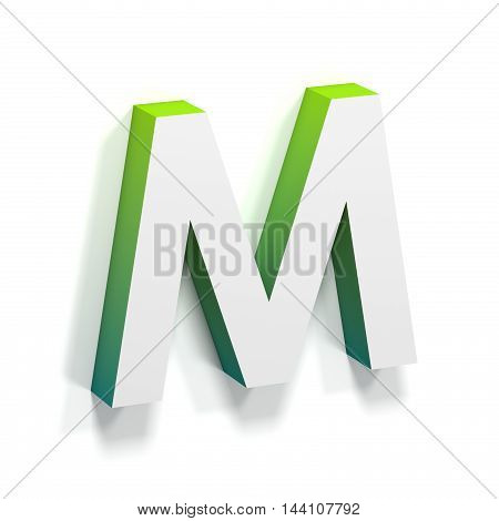 Green Gradient And Soft Shadow Letter M