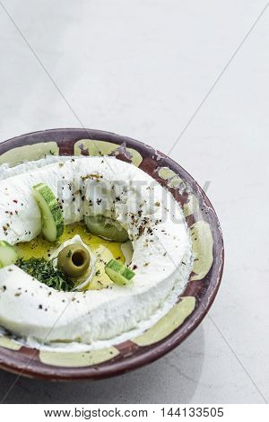 labneh fresh lebanese middle eastern cream cheese dip snack food dip