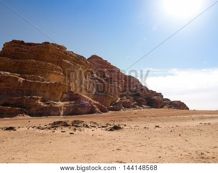 Jordanian Desert In Wadi Rum