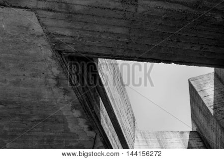 Abstract geometric background of the concrete close up