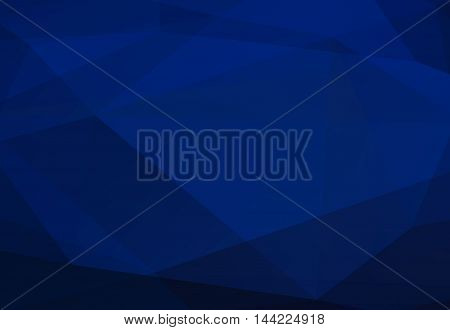 Blue abstract polygonal background. Vector illustration color