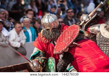 Estonia, Tallinn - 04 June, 2016: "old Tallinn Cup" International Historical Sword Fightin