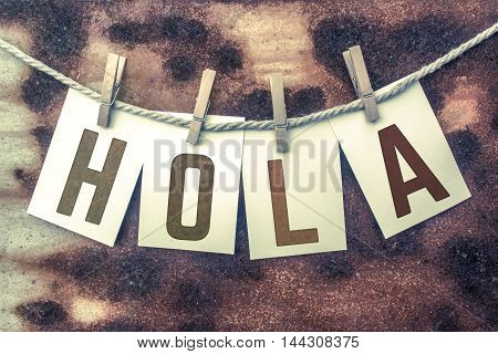 Hola Concept Pinned Stamped Cards On Twine Theme