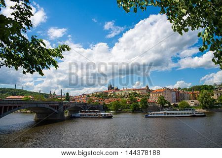 beautiful views of the old town in Prague