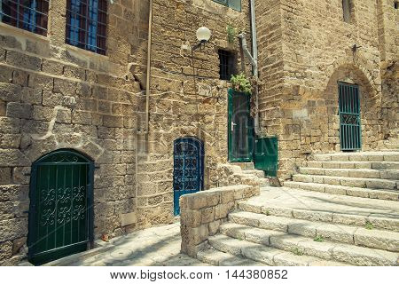old stone city Jaffa in Tel Aviv