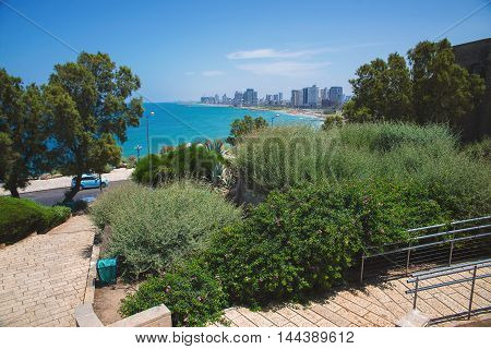 Park in the old city of Jaffa in Tel Aviv
