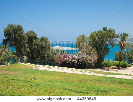 Park in the old city of Jaffa in Tel Aviv
