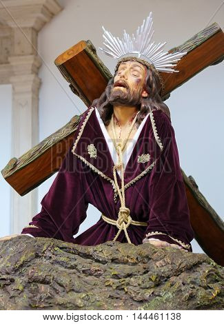 Jesus On The Via Dolorosa - Aveiro Cathedral, Portugal