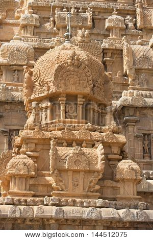 Tanjore temple in Tamil Nadu India Unesco building