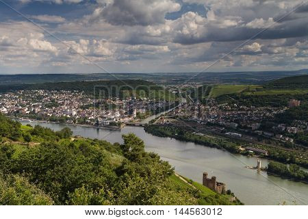 Lookout Rossel - Viewpoint of the Rhine Valley Ruedesheim Germany