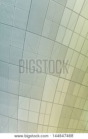 Seoul, South Korea - August 14, 2016: Part Of Ceiling Of Dongdaemun Design Plaza Roof In Seoul, Desi