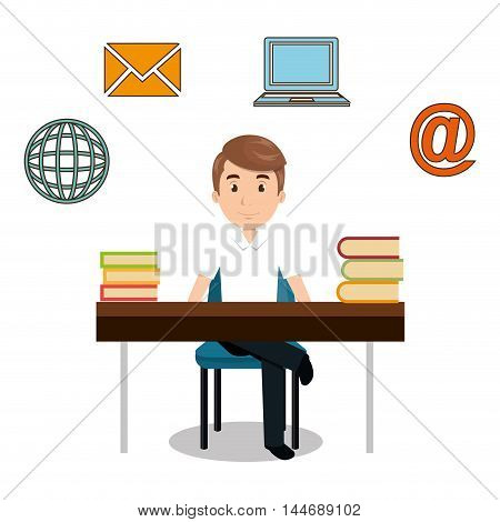internet communication technology isolated icon vector illustration design